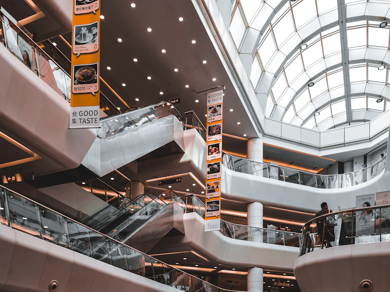 Shopping centre atrium
