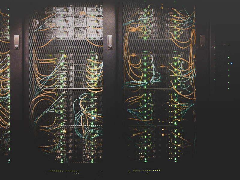 Server racks in a data centre