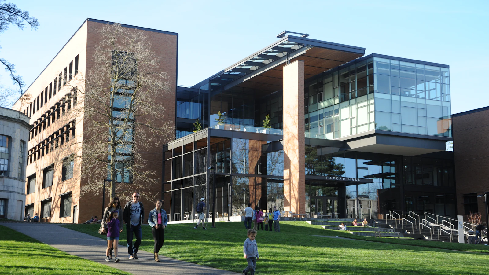 Modern university building