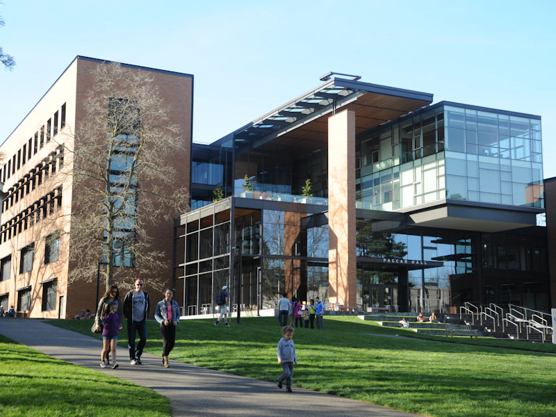 Modern university building