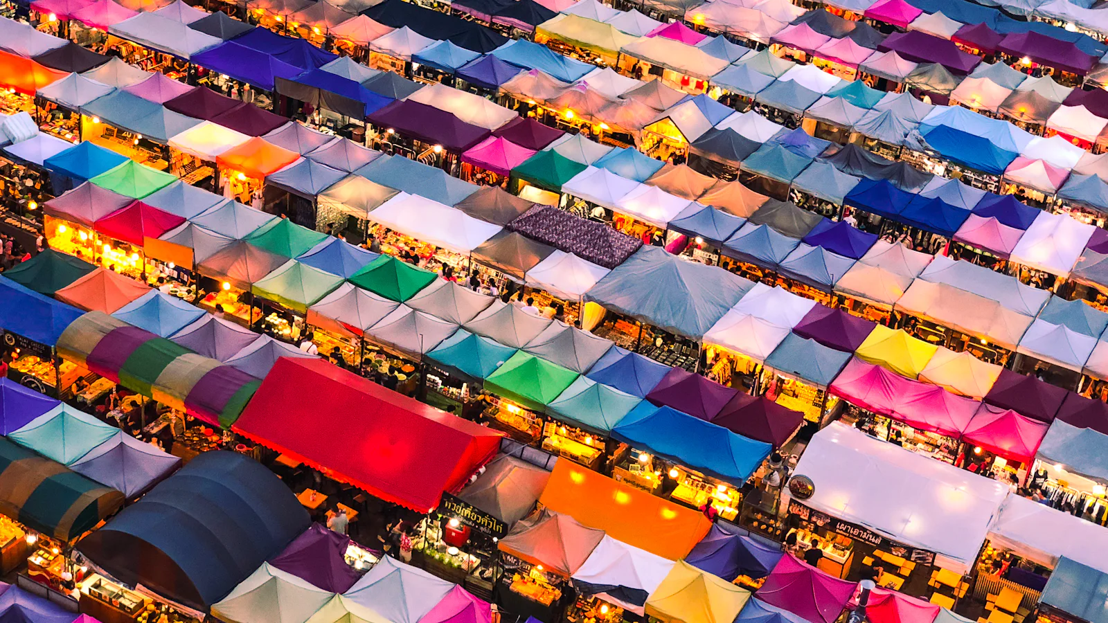 Market seen from above