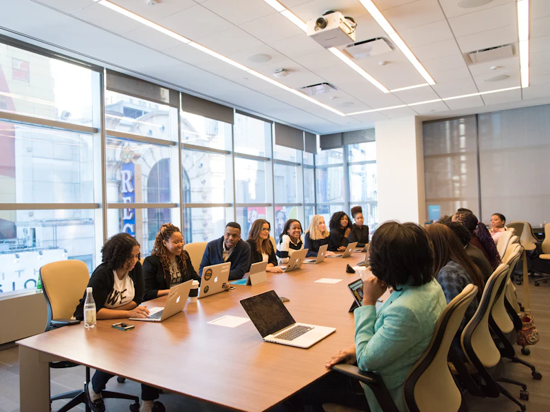 Business meeting in a boardroom