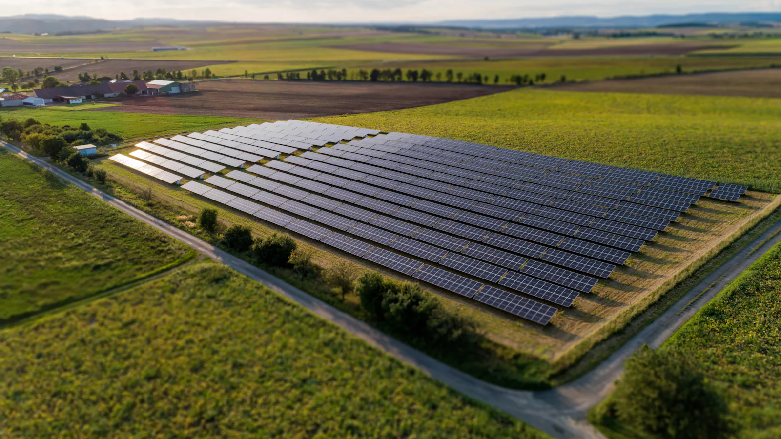 Ground-mounted solar farm